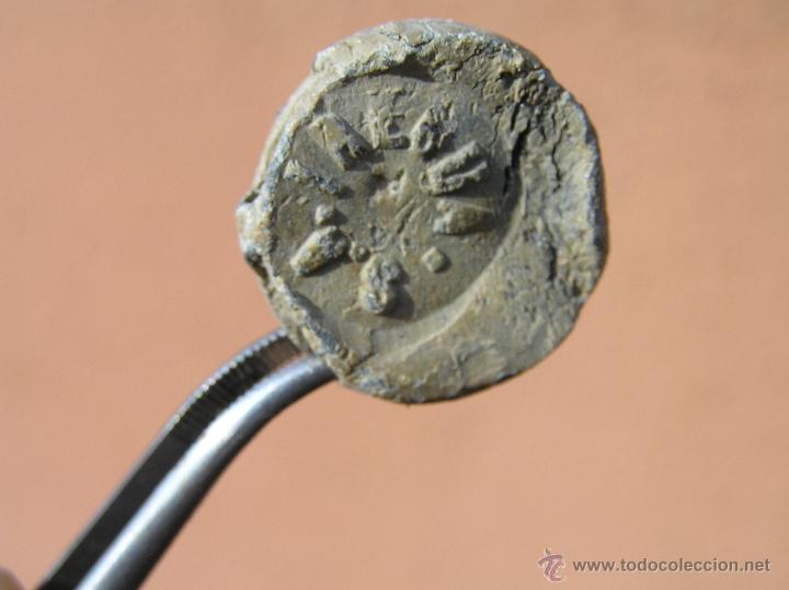 Monedas locales: PRECINTO DE PLOMO . S XIX .MADRID - Foto 2