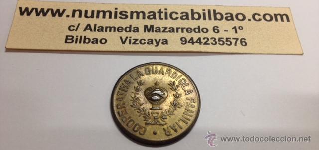 Monnaies locales: NUMISBILBAO : BARCELONA COOPERATIVA LA GUARDIOLA FAMILIAR 5 CENTIMOS 1934 @RARA@