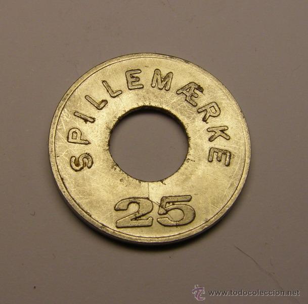 Monedas locales: Ficha dineraria tonken get&oacute;n danes 25. - Foto 2