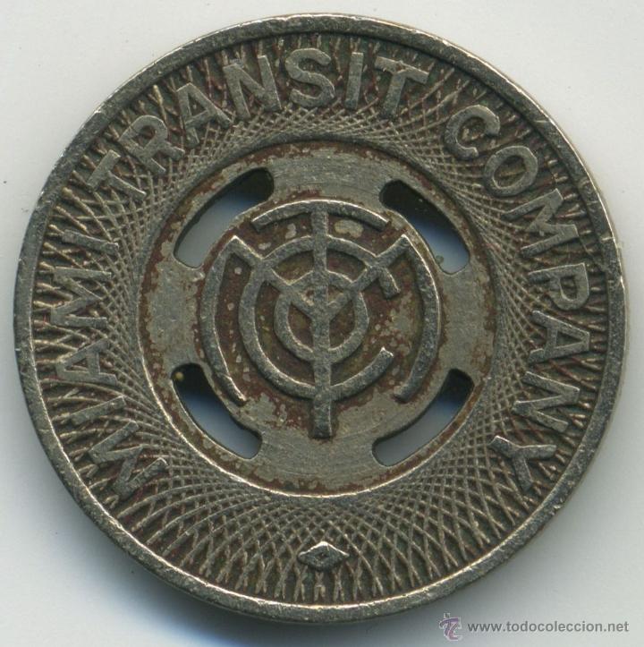 Monedas locales: Ficha de Miami Transit Company MTC - Foto 2