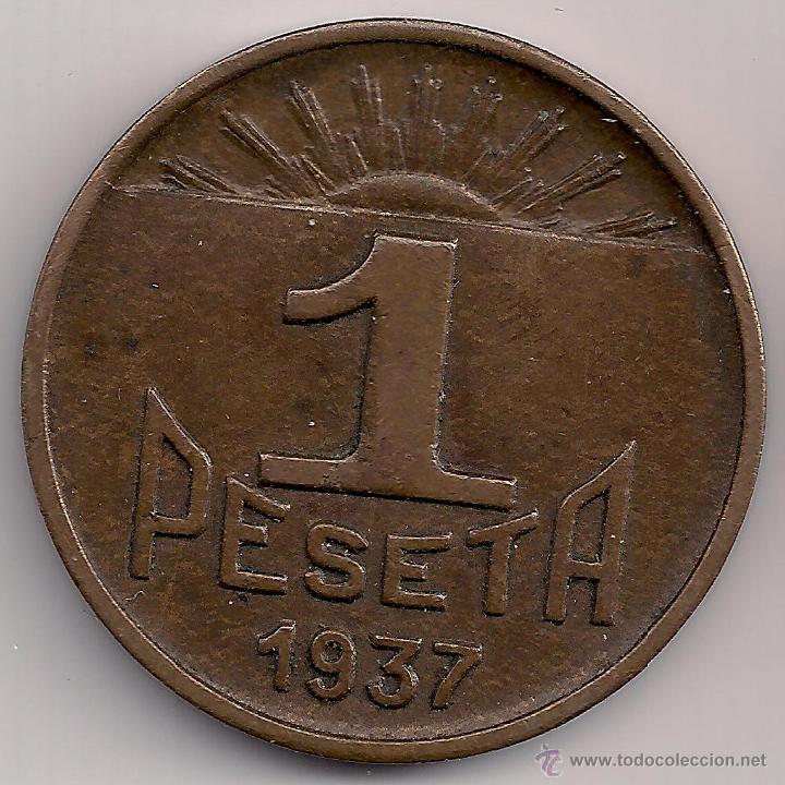 Monedas locales: Peseta Consejo de Asturias y Le&oacute;n - Foto 2