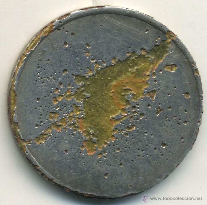 Monedas locales: ficha, token. 2 pesetas.  deteriorada - Foto 2