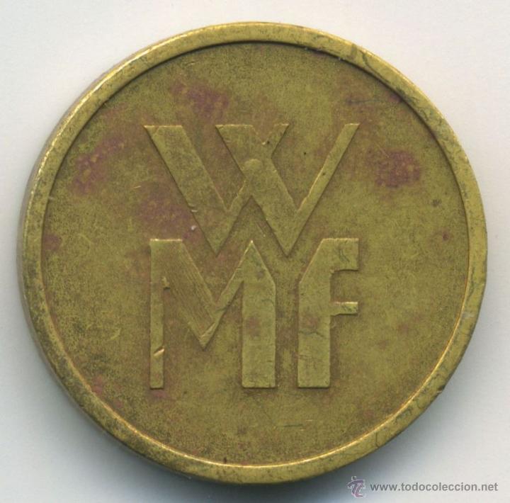 Monnaies locales: ficha. token. WMF. igual por ambas caras.