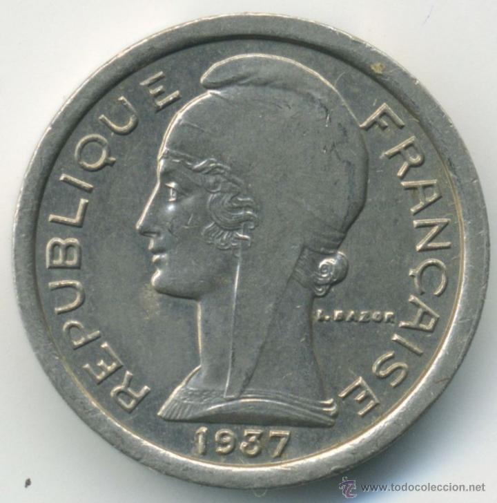 Monnaies locales: ficha, token, jeton. rep&uacute;blica Francesa, 1937 PTT - telephones publics