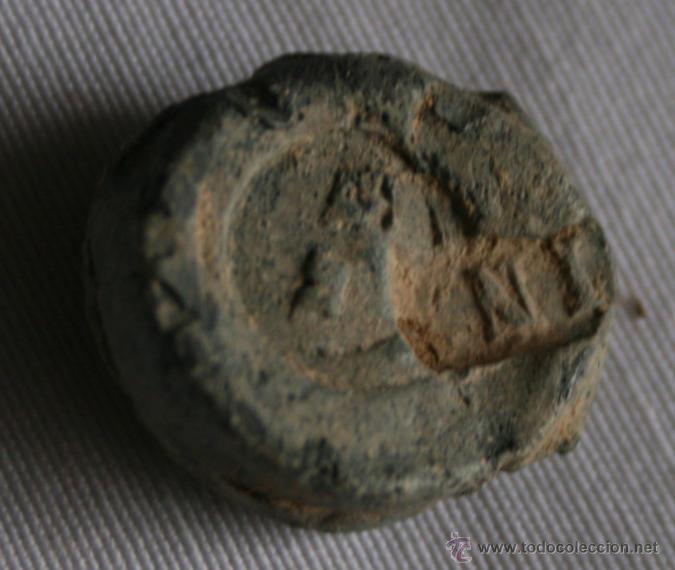 Monnaies locales: ANTIGUO SELLO PRECINTO O MARCHAMO DE PLOMO - I N