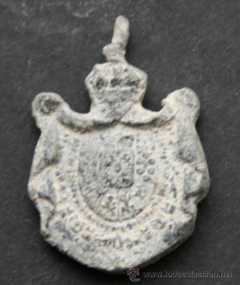 Monnaies locales: ANTIGUO SELLO PRECINTO O MARCHAMO DE PLOMO - FCA DE SALCHICHON DE ESTEBAN NOGUERA S. LORENZO DE BASA