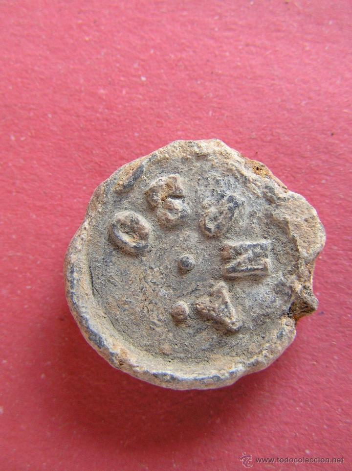 Monedas locales: PRECINTO DE PLOMO . RENFE 1616. OSUNA. RARO. - Foto 3