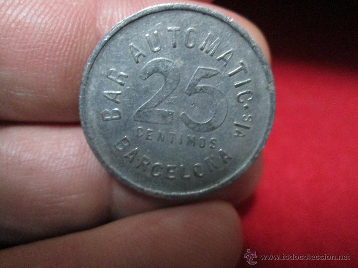Monedas locales: BAR AUTOMATIC BARCELONA 10 CENTIMOS - Foto 2