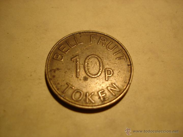 Monedas locales: BELL FRUIT - 10P - TOKEN - FICHA - 28 MM. - Foto 1