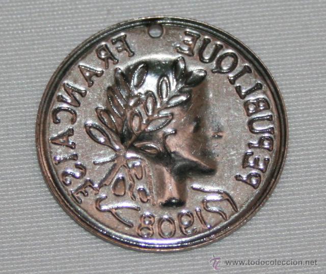 Monedas locales: MEDALLA - REPUBLIQUE FRANCAISE 1908 - 2&ordf; - Foto 2