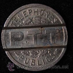 Monedas locales: FICHA TELEFONO FRANCIA 1.937 - Foto 2