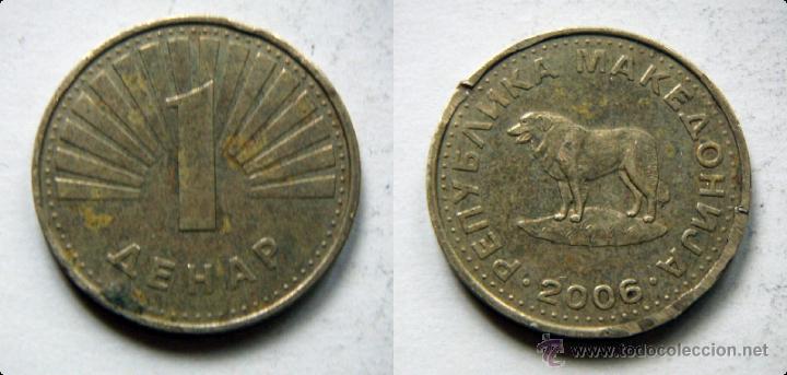Monedas locales: Moneda de Macedonia 1 dinar 2006 - Foto 1