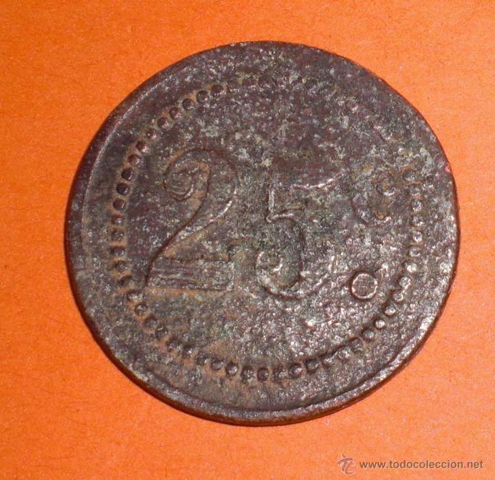 Monedas locales: Ficha local de 25 centimos - Foto 1