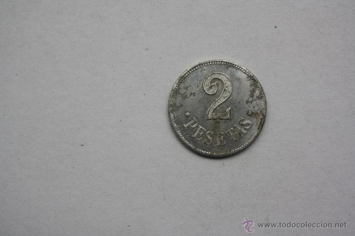 Monedas locales: COOPERATIVA OBRERA DE ARRIGORRIAGA, 2 PESETAS. - Foto 2