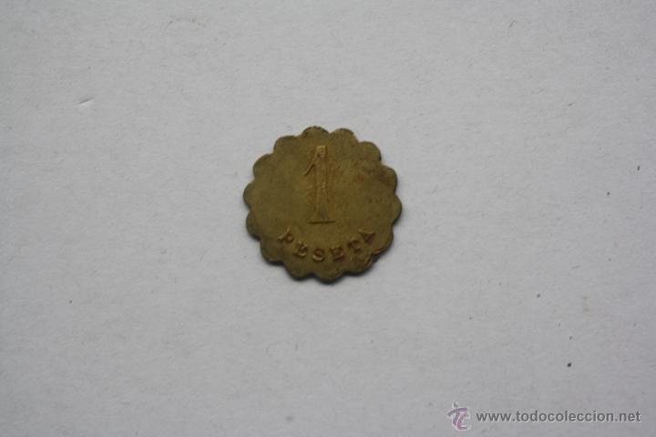 Monedas locales: COOPERATIVA AURRERA,  1 PESETA. - Foto 2