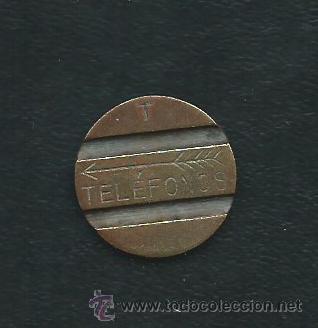 Monedas locales: Ficha Telefono Letra T - Foto 1