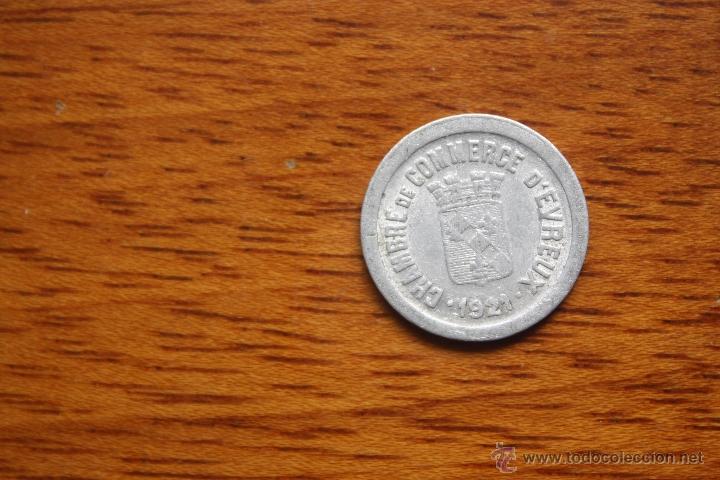 Monedas locales: Camara de Comercio de &Eacute;vreux-  10 cent- 1921 - Foto 1