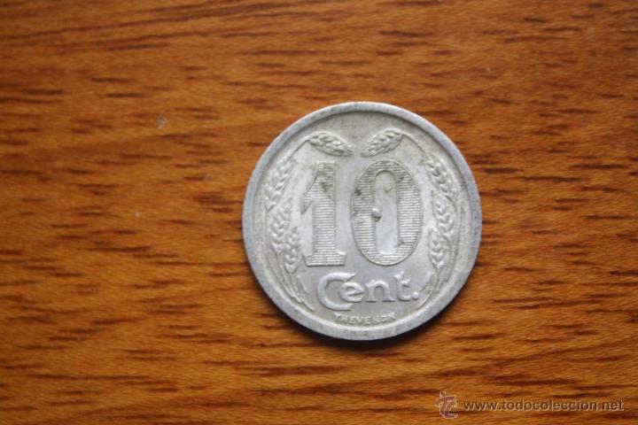 Monedas locales: Camara de Comercio de &Eacute;vreux-  10 cent- 1921 - Foto 2