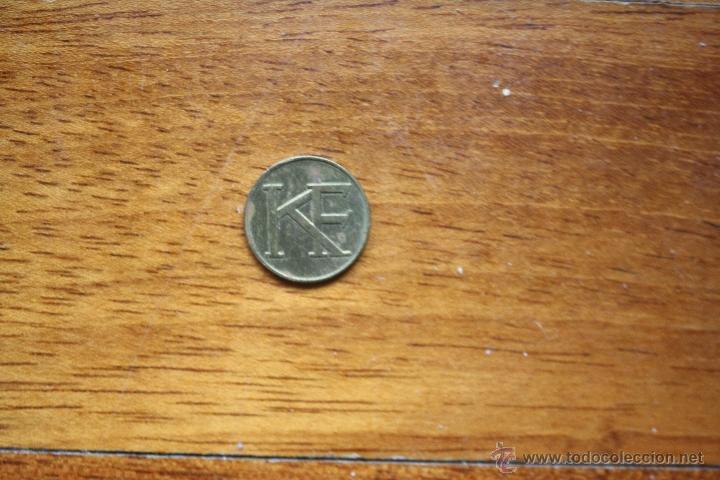 Monedas locales: Ficha  comercial con Lletras KF ( No identificada) - Foto 2