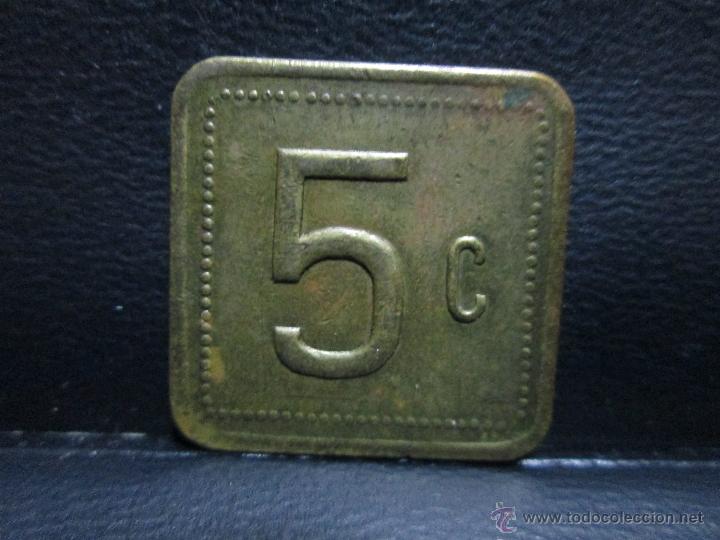 Monedas locales: ficha de 5 centimos a identificar - Foto 1