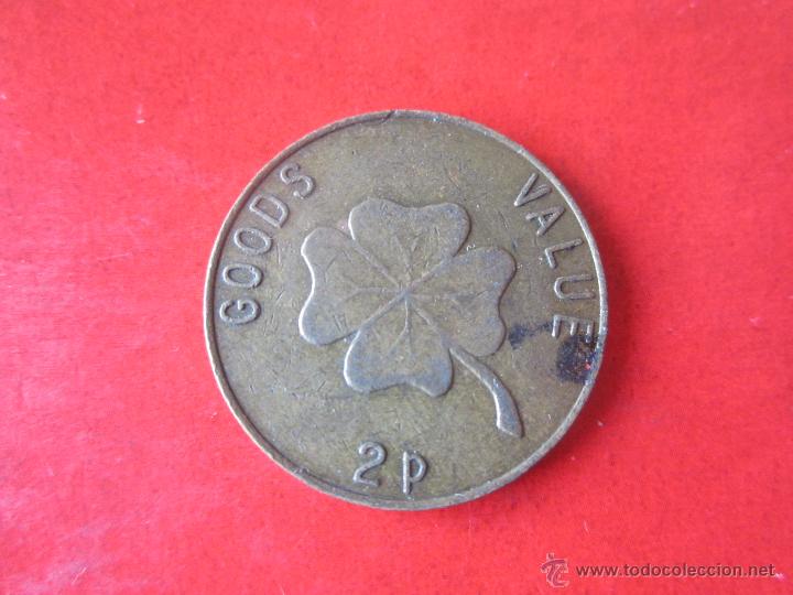 Monedas locales: Ficha de 2 pence PS - Foto 1