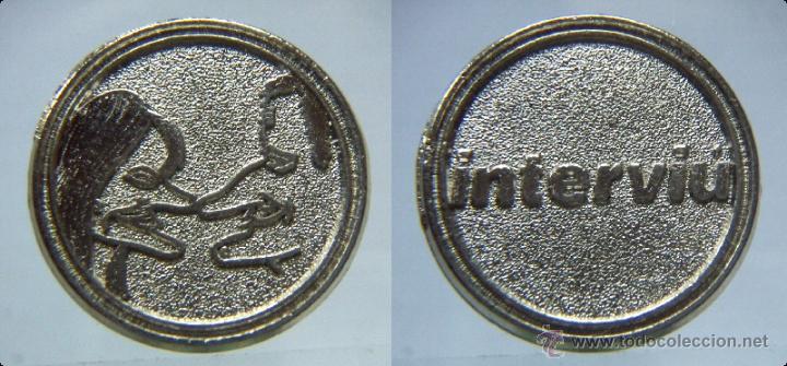 Moedas locais: FICHA METALICA DE INTERVIU. CONMEMORACION BODA FELIPE Y LETIZIA.