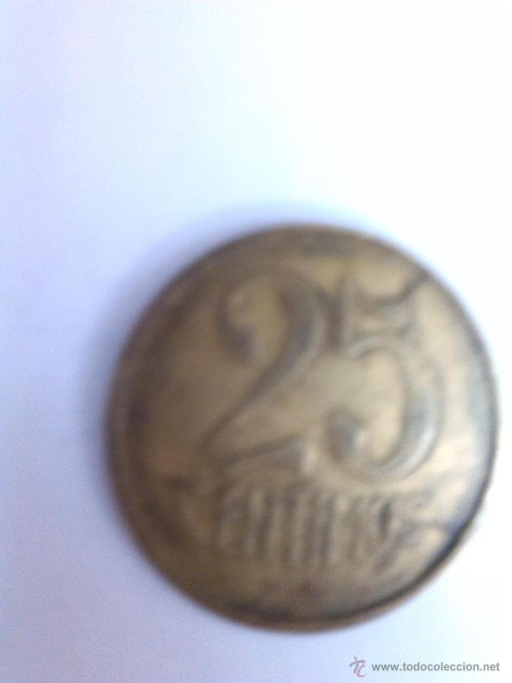 Monedas locales: Ficha de 25 centimos - Foto 1
