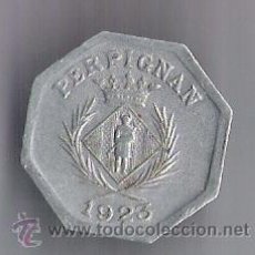 Monedas locales: PERPIGNAN 1923 10 CTS. CHANBRE SYNDICELE DES CONMERCAITS. Lote 54224358