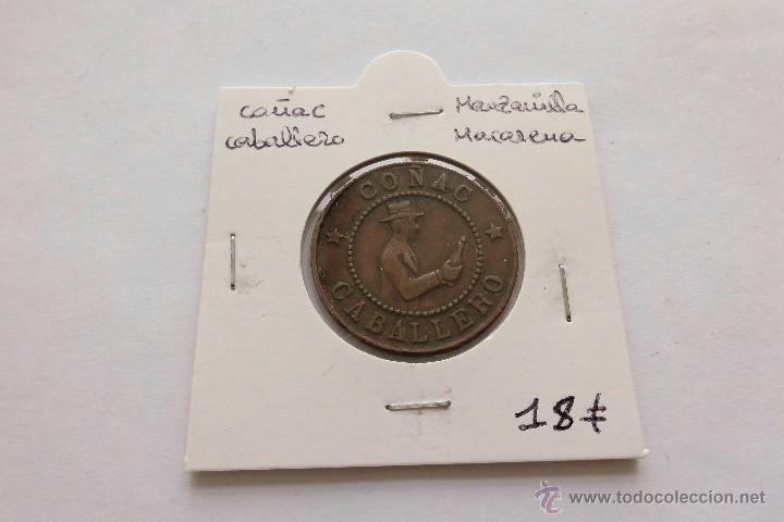 Monedas locales: Ficha Co&ntilde;ac caballero, manzanilla macarena - Foto 1