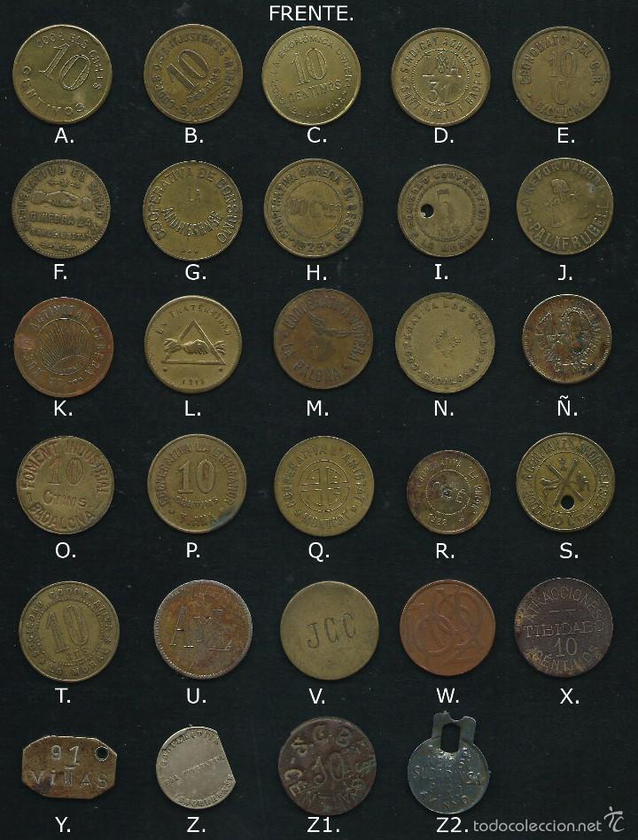 Monedas locales: 29 Fichas cooperativa y varias. - Foto 1