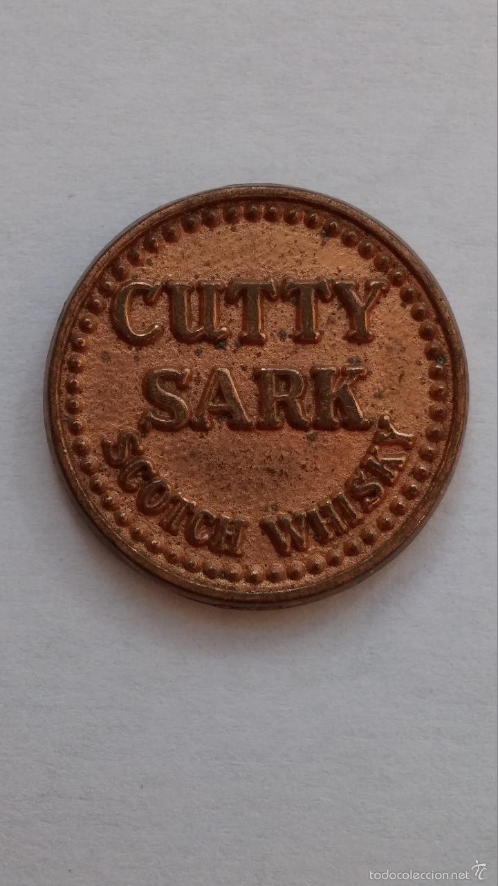 Moedas locais: Ficha ,moneda de publicidad de whisky cutty sark