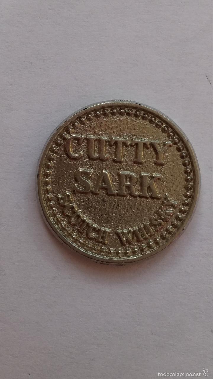 Moedas locais: Ficha ,moneda de publicidad de whisky cutty sark