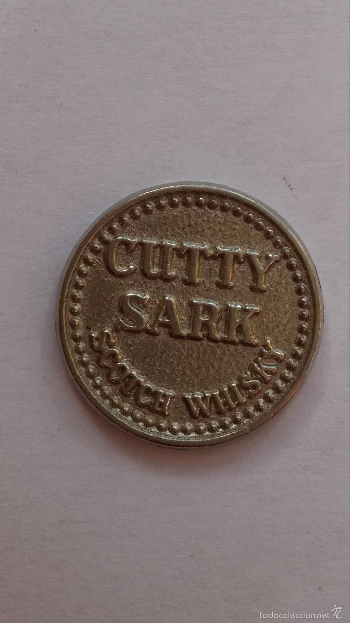 Moedas locais: Ficha ,moneda de publicidad de whisky cutty sark
