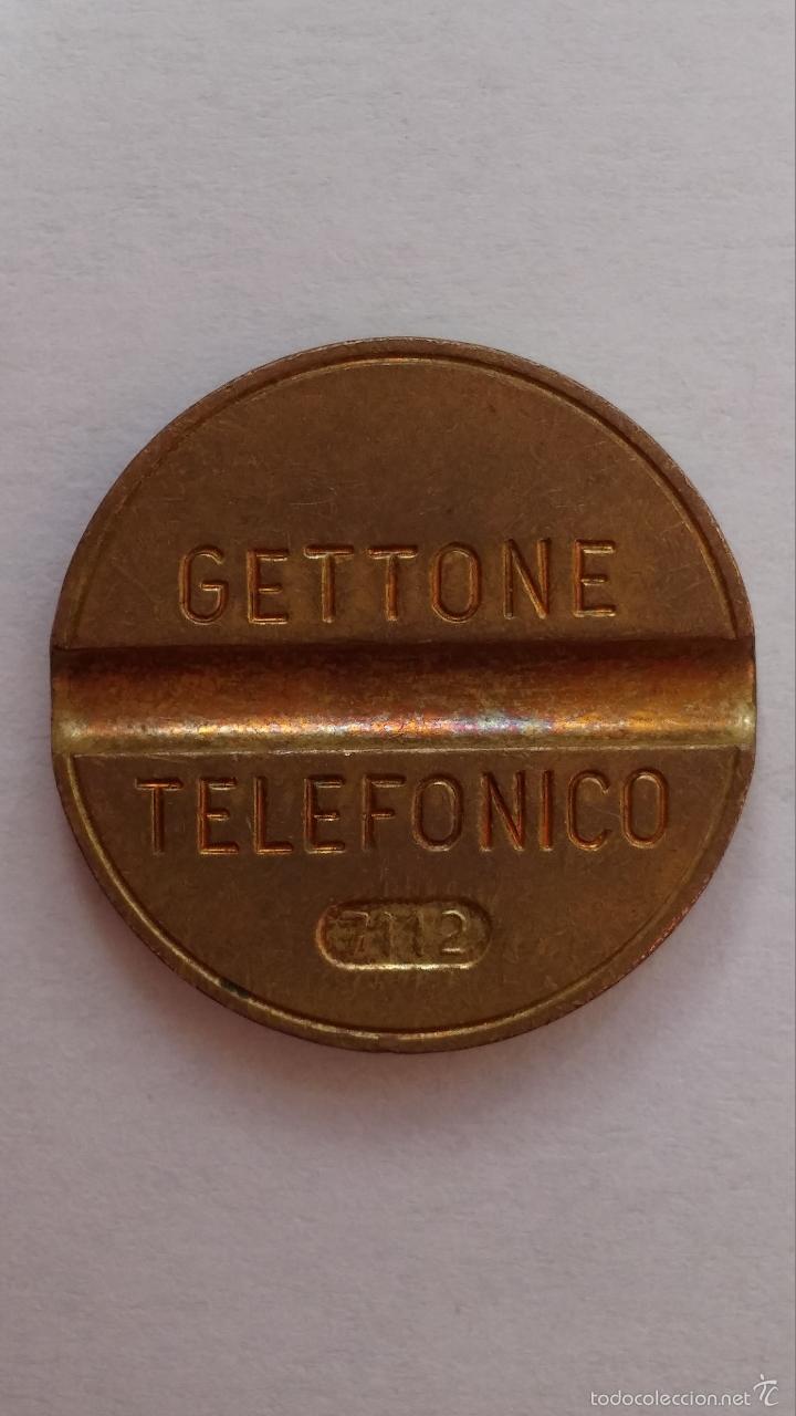 Moedas locais: Ficha ,de telefono italiana ,gettone telefonico 7112