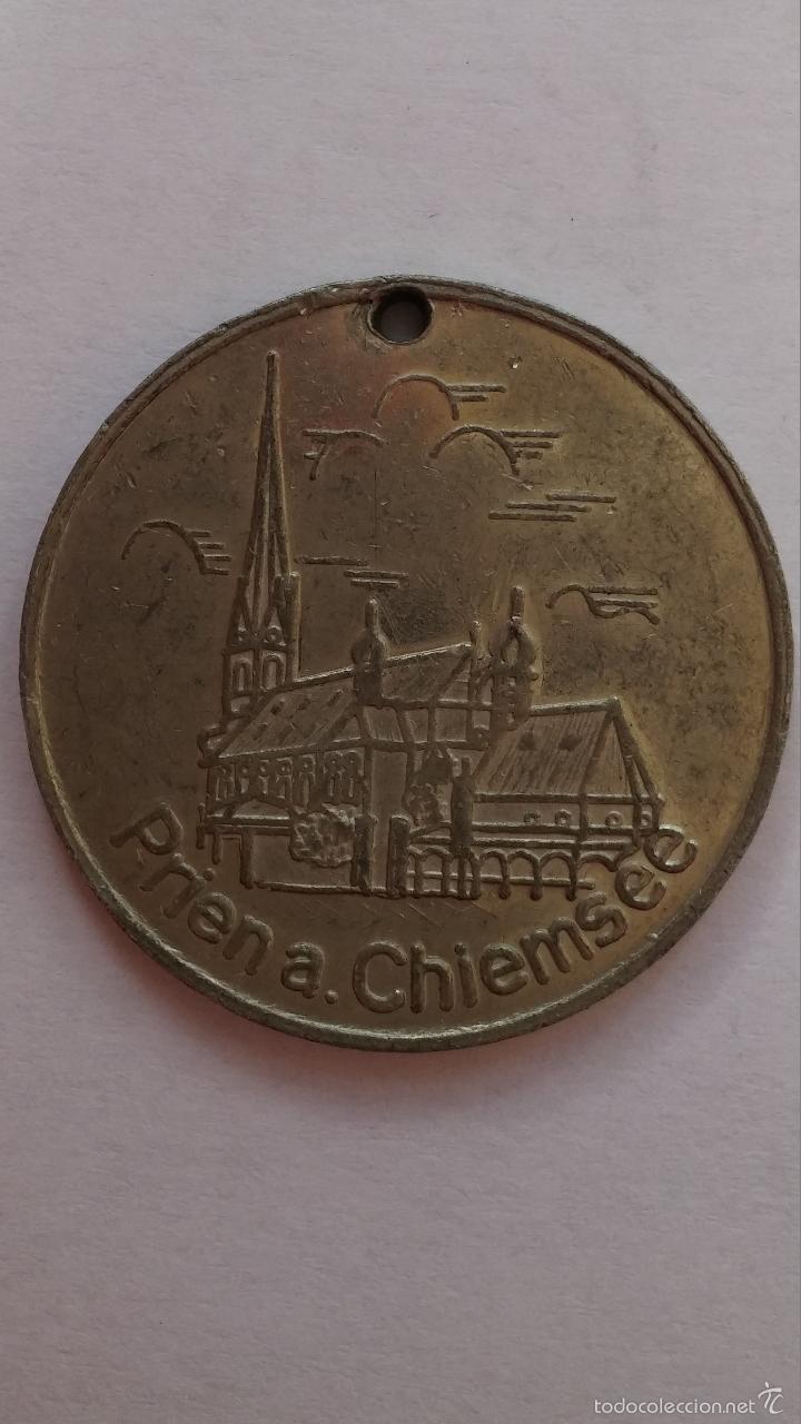 Monedas locales: moneda publicidad de banco aleman de 3 cms de diametro - Foto 2