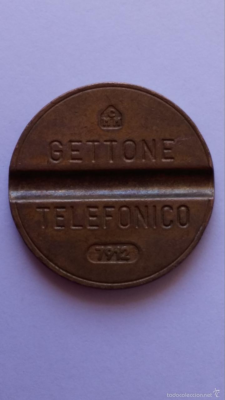 Moedas locais: Ficha , de telefono italiana ,gettone telefonico , 7912