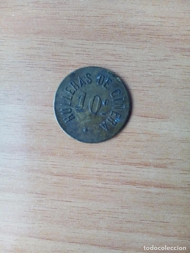 Monedas locales: Ficha/jeton rara de hulleras de Ci&ntilde;era, Le&oacute;n - Foto 1