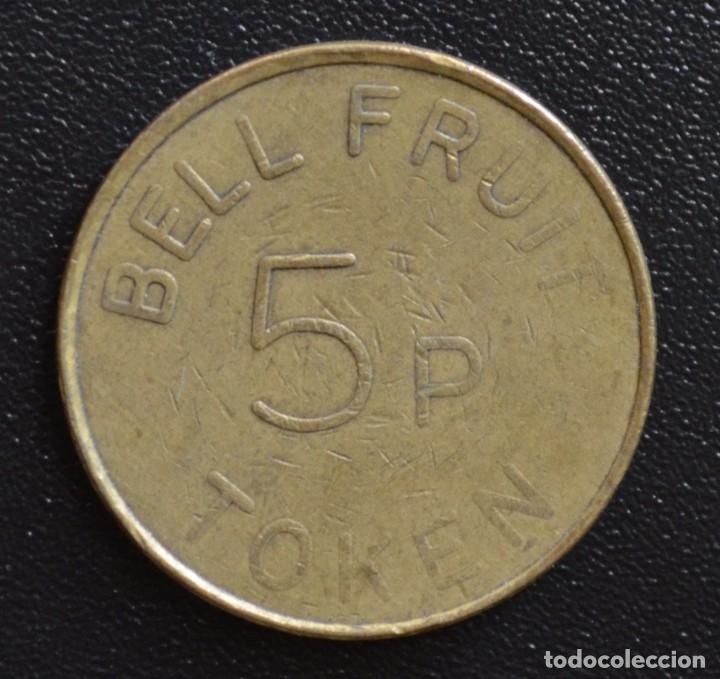 Monedas locales: FICHA - JETON - TOKEN - BELL FRUIT 5P - Foto 1