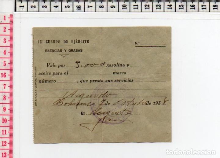 Monete locali: 23.100 VALE GUERRA CIVIL, ESENCIAS Y GRASAS, TERCER CUERPO, 1938, ARGANDA, COLMENAR, MADRID,