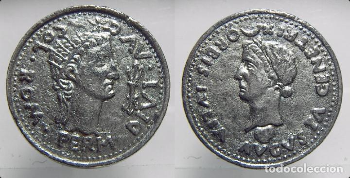 Monete locali: MONEDA PESA O FICHA DE JUEGO pesa 35,10 gr y 8mm de grueso