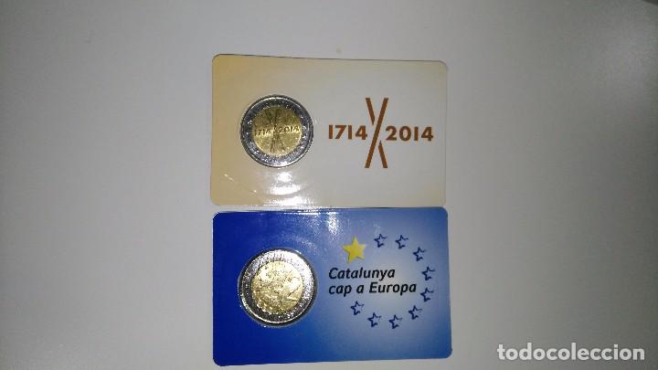 Monedas locales: PRUEBA MONEDA DE 2 DE CATALUNYA 2014 + 2015 - Foto 2