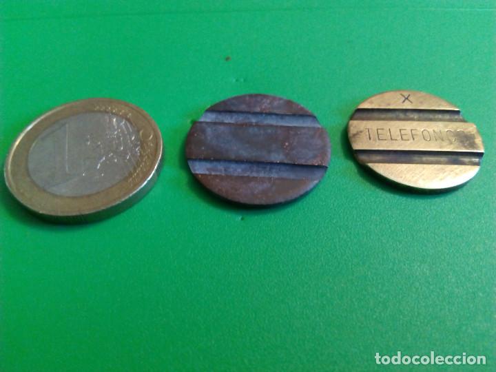 Monedas locales: LOTE DE DOS FICHAS DE TELEFONO - Foto 3