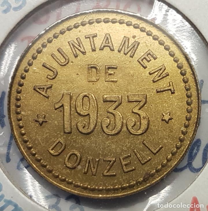 Monete locali: Ficha numerada Lerida - Lleida Ajuntament de Donzell 1933