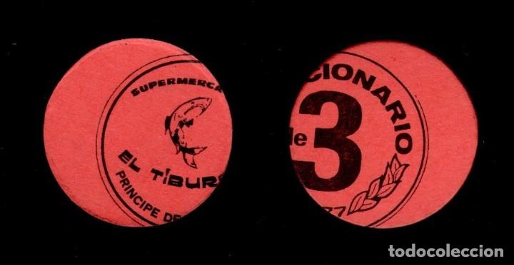 Monnaies locales: FM- 137 VARIEDAD TROQUELADO MUY DESPLAZADO - VALE MONEDA de 3 Pta emitido el  a&ntilde;o 1977 ante la falta