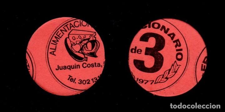 Monnaies locales: FM- 81 VARIEDAD DE TROQUELADO MUY DESPLAZADO  - VALE MONEDA de 3 Ptas emitido el  a&ntilde;o 1977 ante la f