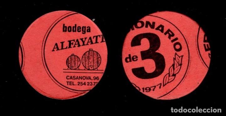 Monnaies locales: FM- 94 VARIEDAD TROQUELADO MUY DESPLAZADO - VALE MONEDA de 3 Pta emitido el  a&ntilde;o 1977 ante la falta
