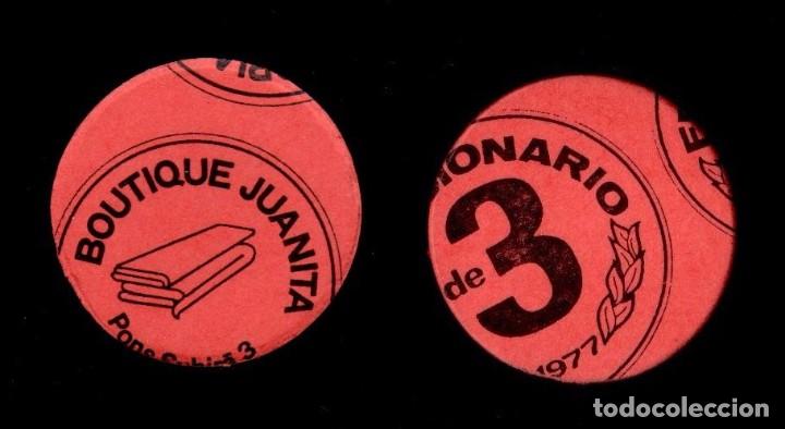 Monnaies locales: FM- 99 VARIEDAD TROQUELADO MUY DESPLAZADO -   VALE MONEDA de 3 Pta emitido el  a&ntilde;o 1977 ante la falt