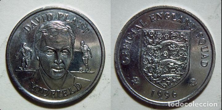 Monnaies locales: CONMOMERATIVA DEL DAVID PLATT MIDFIELD 1996 OFICIAL ENGLAND SQUAD