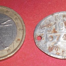 Monedas locales: FICHA ANTIRRABICA 1958 CIUDAD REAL