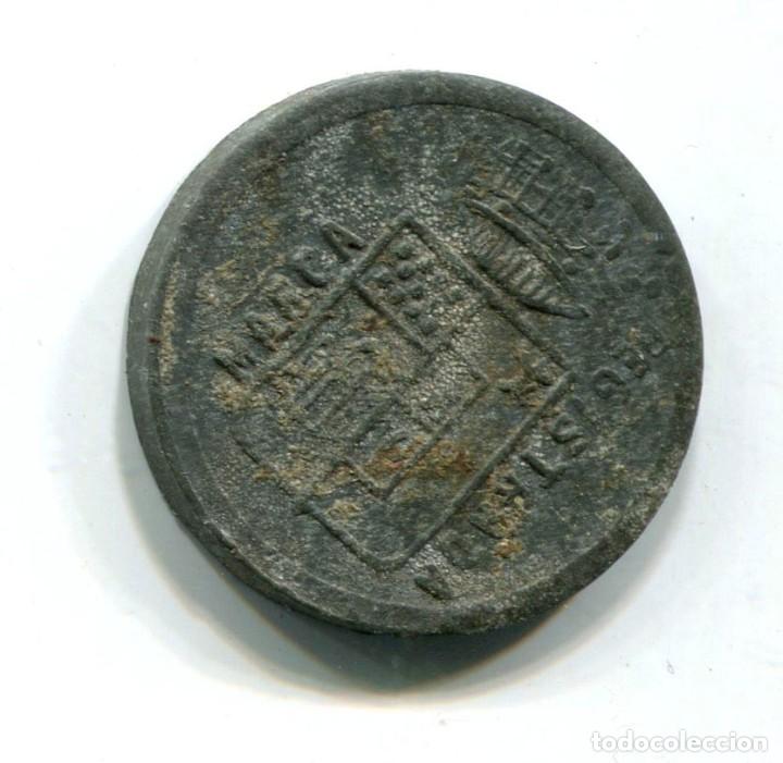 Monedas locales: Ficha a identificar. CONTROL 1/2 B.F.E. Marca registrada - Foto 2